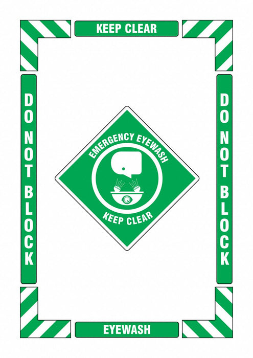 Floor Sign Vertical Rectangle English
