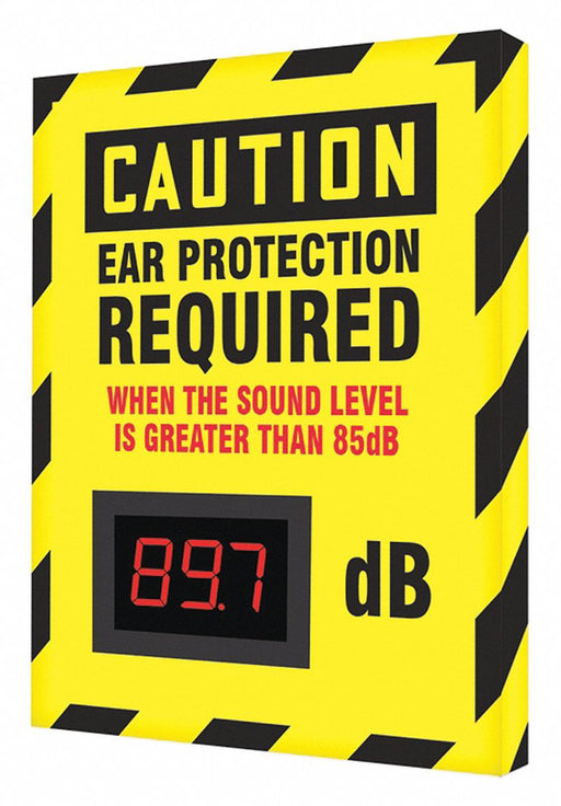 Sound Level Decibel Meter Sign 12x12in