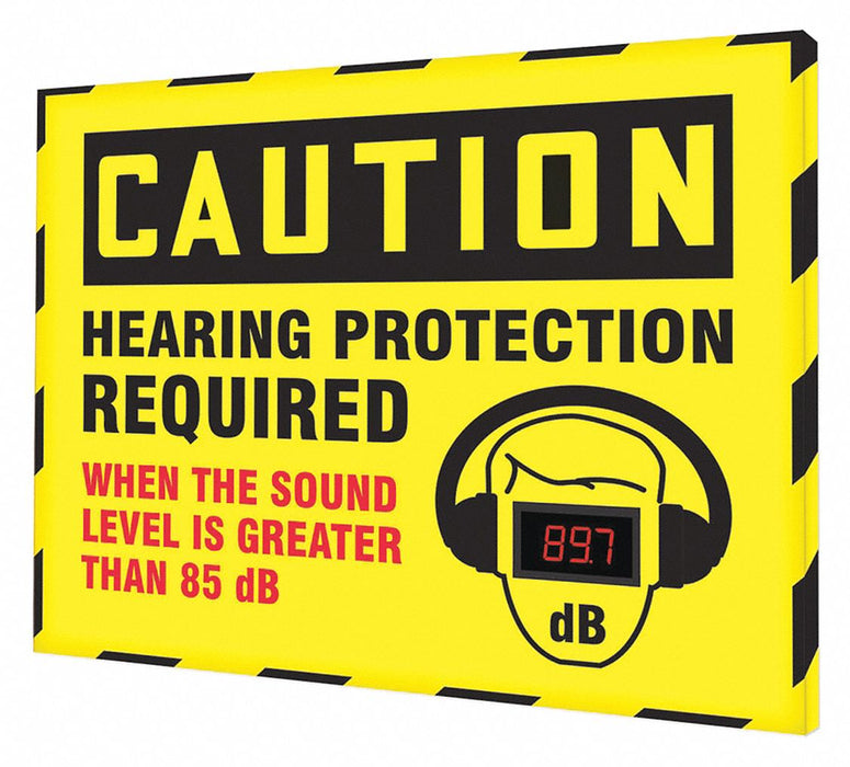 Sound Level Decibel Meter Sign 30x36in