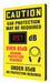 Sound Level Decibel Meter Sign 20 x12 