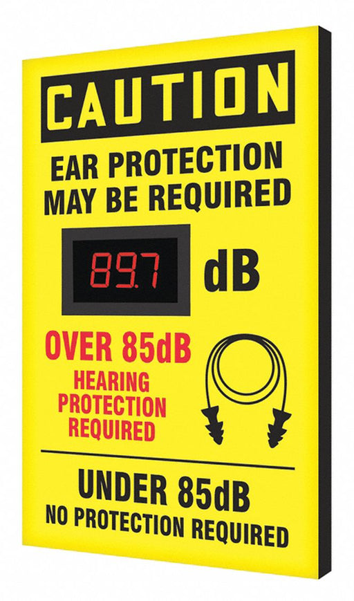 Sound Level Decibel Meter Sign 20 x12 