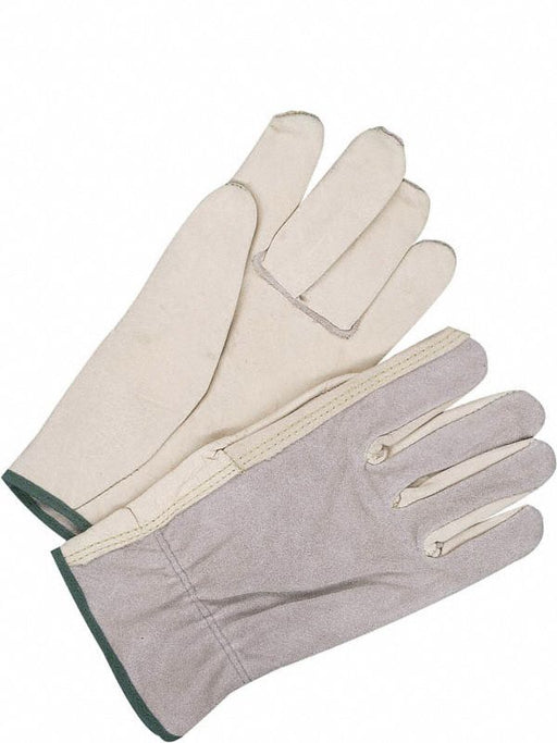 Leather Gloves Shirred Slip-On XL