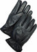 Leather Gloves Shirred Slip-On Cuff M