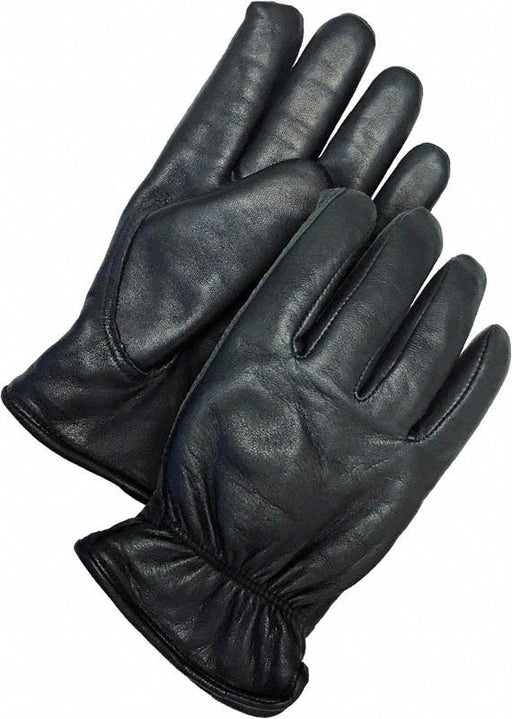 Leather Gloves Shirred Slip-On XL