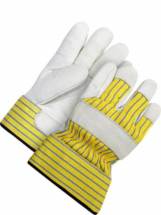 Leather Gloves Safety Cuff L