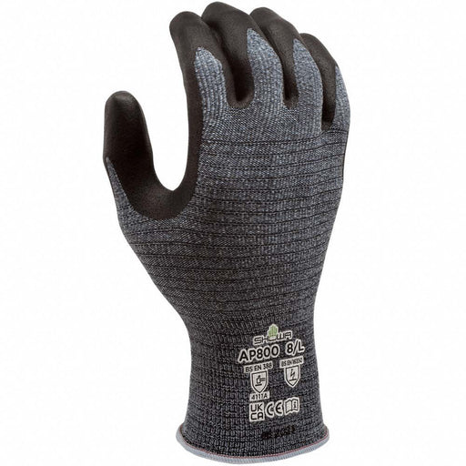 Knit Gloves Blue/Gray 8 in 2XL PR