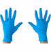 Single use Nitrile Gloves 8 mil Blue M