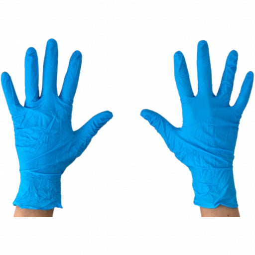 Single use Nitrile Gloves 8 mil Blue L