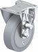 Plate Caster Rigid Rubber 7 11/16 H