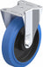 Plate Caster Rigid Rubber 9 1/4 H