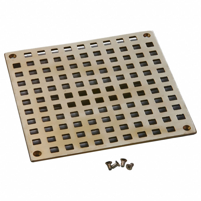 Floor Drain 8-3/8 in L Nickel Bronze