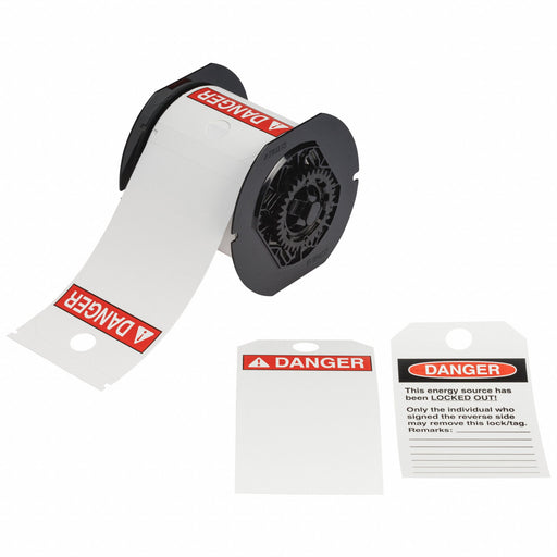 Pre-Cut Label Stock Roll White