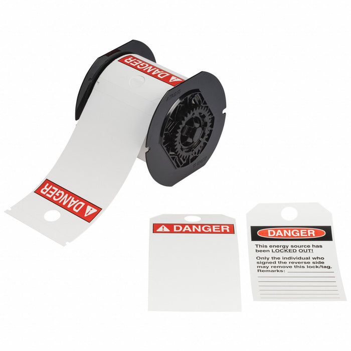 Pre-Cut Label Stock Roll White