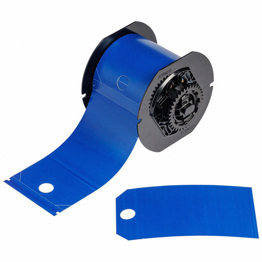 Pre-Cut Label Stock Roll Blue