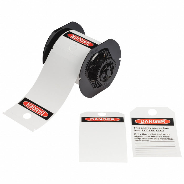 Pre-Cut Label Stock Roll White