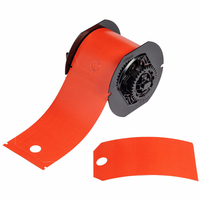 Pre-Cut Label Stock Roll Red