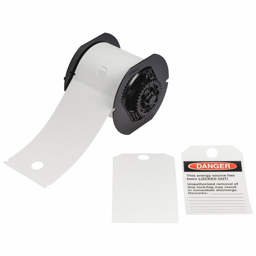 Pre-Cut Label Stock Roll White