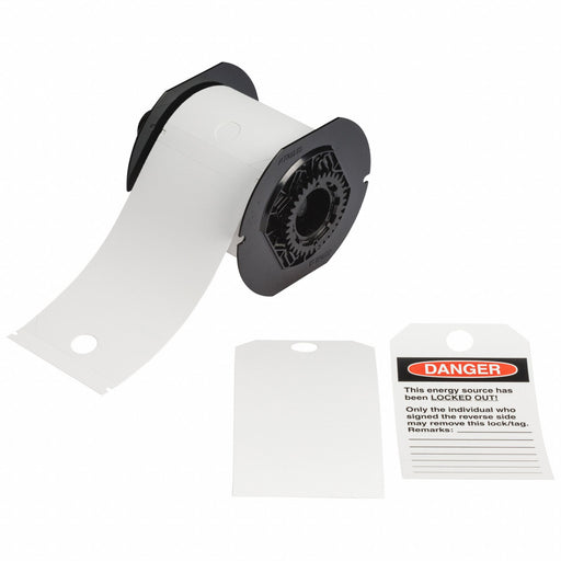 Pre-Cut Label Stock Roll White
