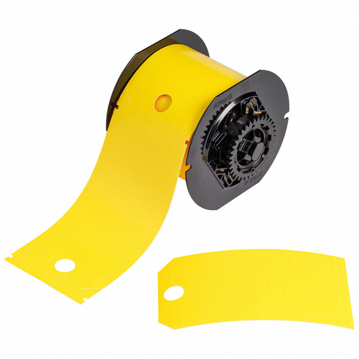 Pre-Cut Label Stock Roll Yellow