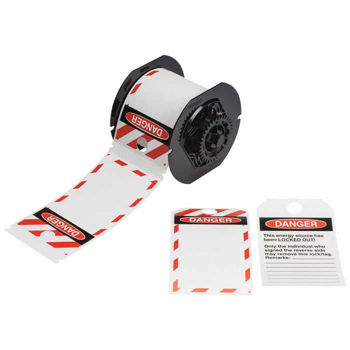 Pre-Cut Label Stock Roll White