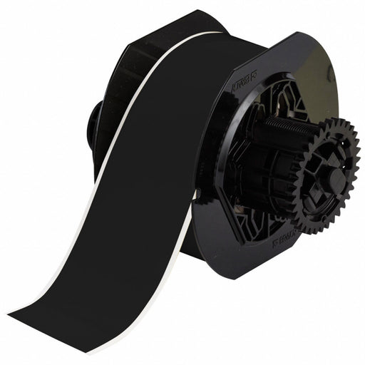 ContinuousLabelStock Black Gloss 2inW
