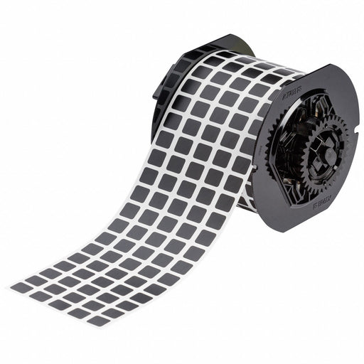 Pre-Cut Label Stock Roll Black Matte