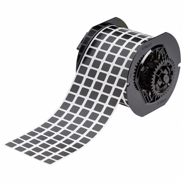 Pre-Cut Label Stock Roll Black Matte