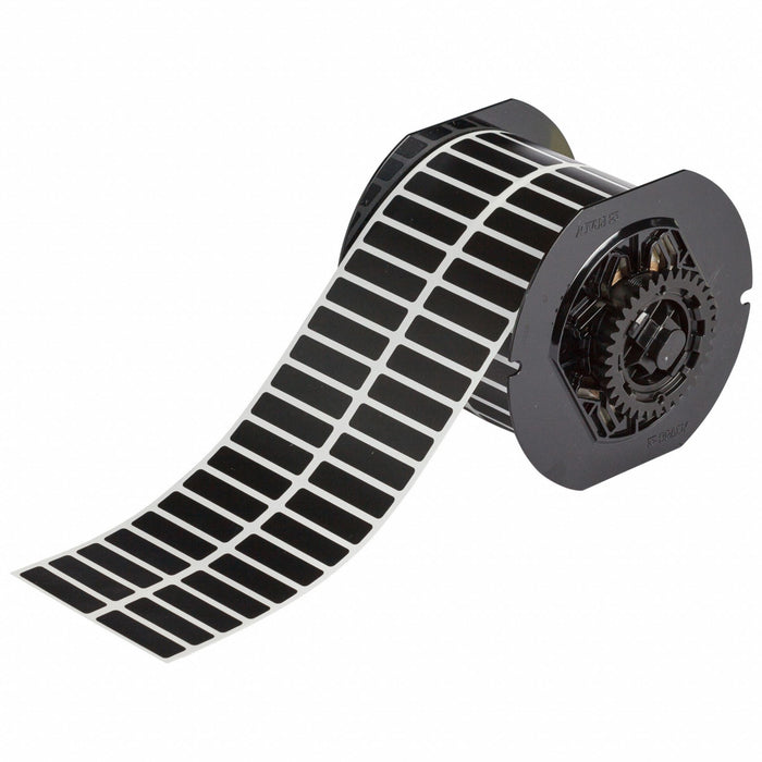 Pre-Cut Label Stock Roll Black Matte