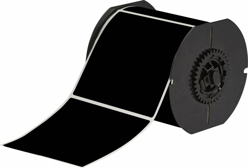 Pre-Cut Label Stock Roll Black Matte