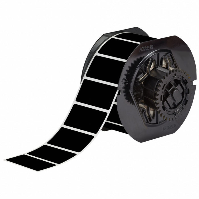 Pre-Cut Label Stock Roll Black Matte