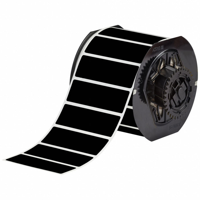 Pre-Cut Label Stock Roll Black Matte