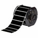 Pre-Cut Label Stock Roll Black Matte