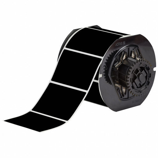 Pre-Cut Label Stock Roll Black Matte