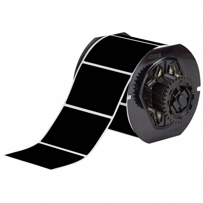 Pre-Cut Label Stock Roll Black Matte
