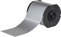 Pre-Cut Label Stock Roll Silver Gloss