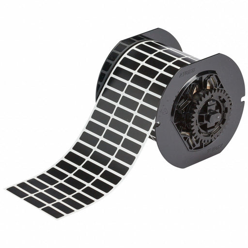 Pre-Cut Label Stock Roll Black Matte