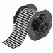 Pre-Cut Label Stock Roll Black Matte