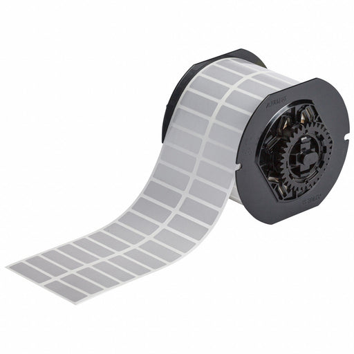 Pre-Cut Label Stock Roll Gray Satin