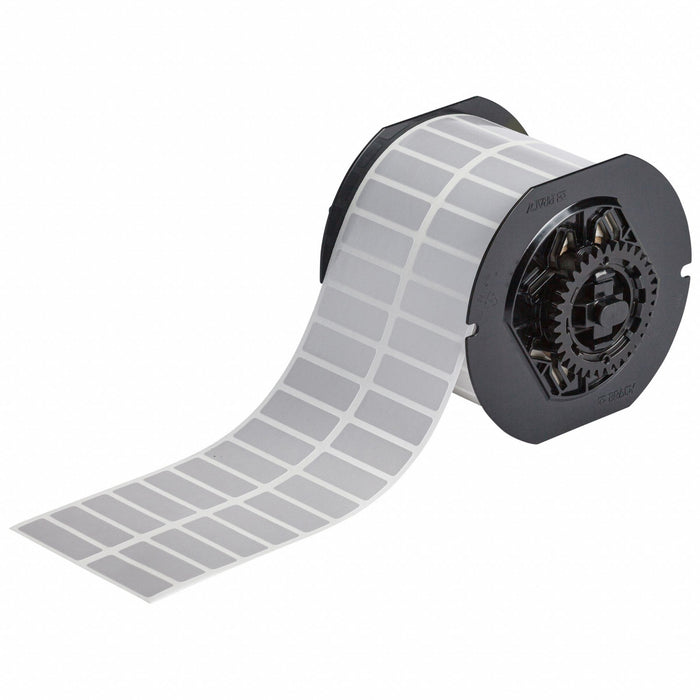 Pre-Cut Label Stock Roll Gray Satin