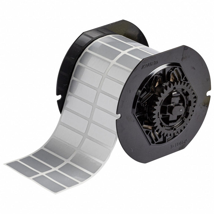 Pre-Cut Label Stock Roll Silver Gloss