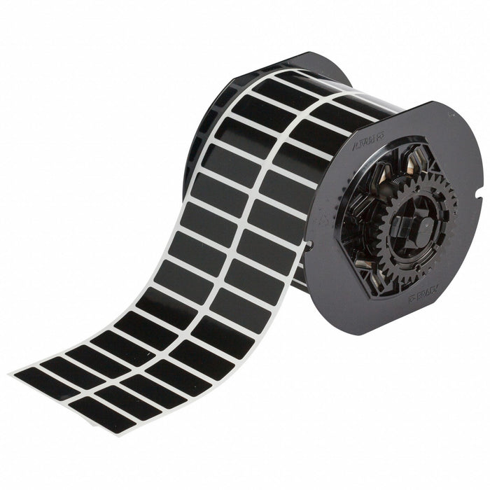 Pre-Cut Label Stock Roll Black Matte