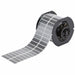 Pre-Cut Label Stock Roll Silver Gloss