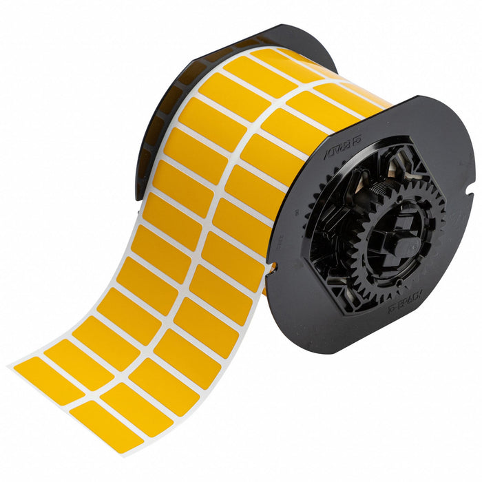 Pre-Cut Label Stock Roll Yellow Gloss