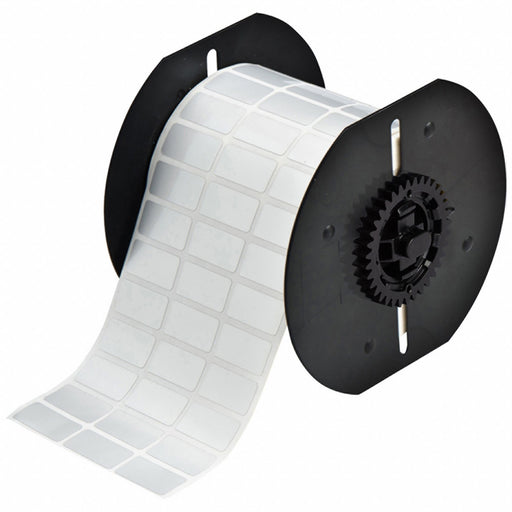Pre-Cut Label Stock Roll Silver Gloss