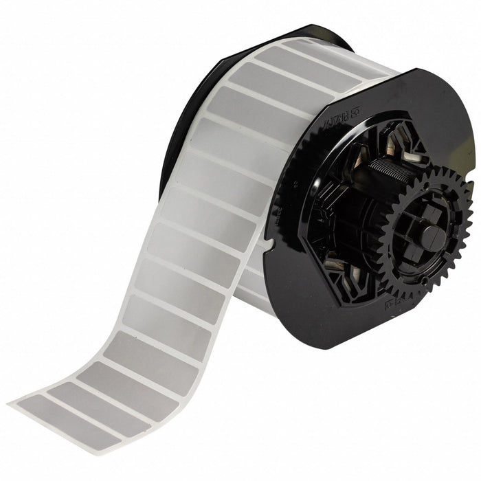 Pre-Cut Label Stock Roll Silver Gloss