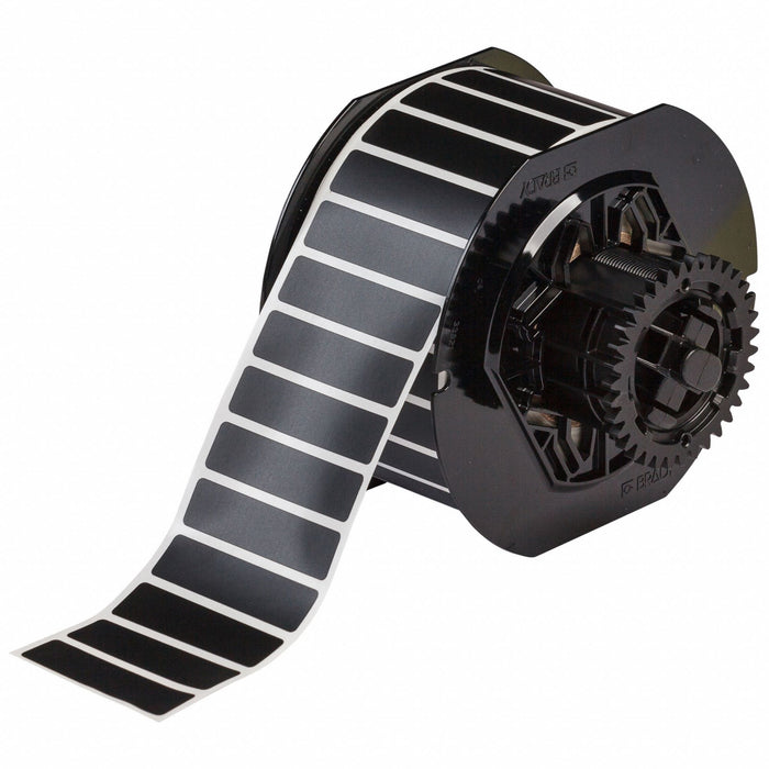 Pre-Cut Label Stock Roll Black Matte
