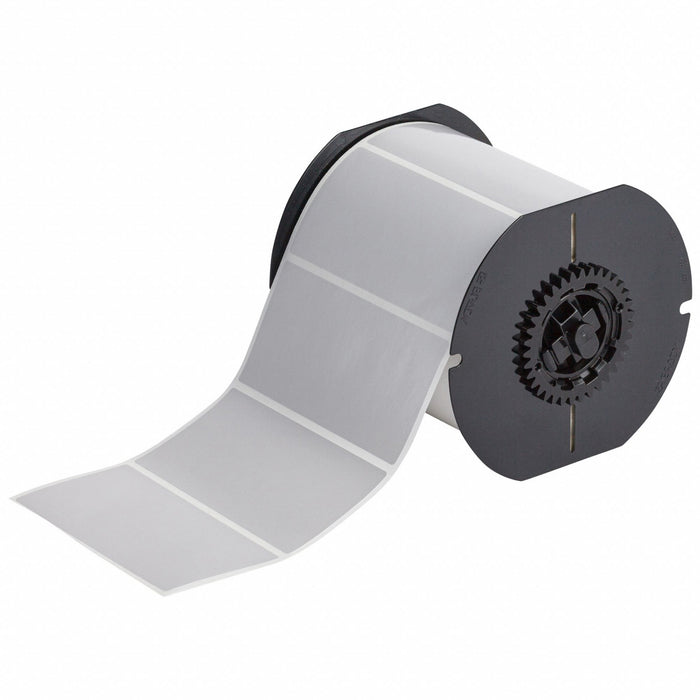 Pre-Cut Label Stock Roll Gray Satin