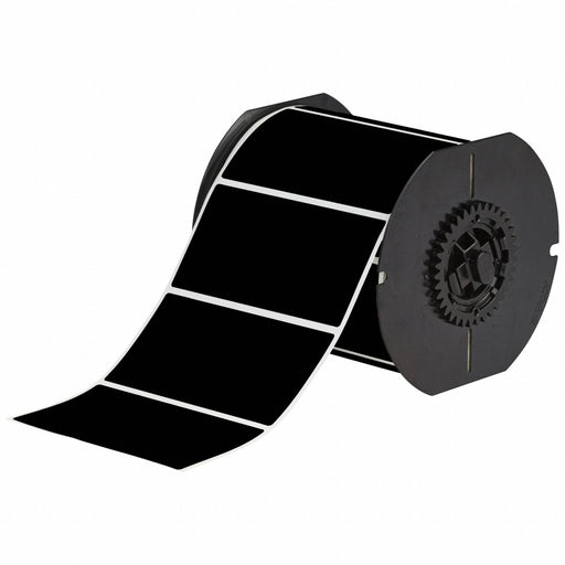 Pre-Cut Label Stock Roll Black Matte