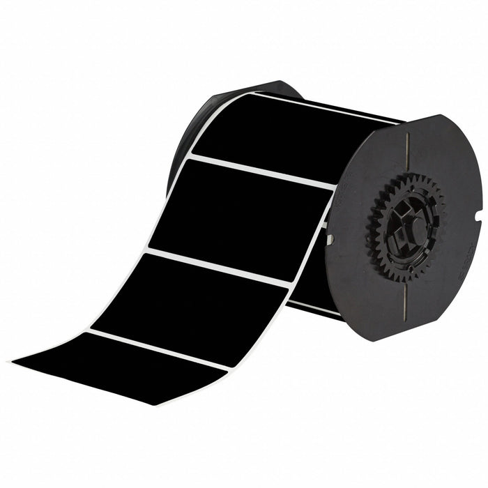 Pre-Cut Label Stock Roll Black Matte
