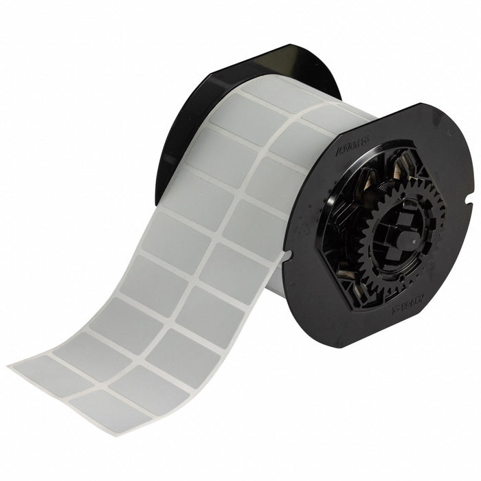 Pre-Cut Label Stock Roll Gray Matte